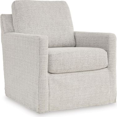 Nenana Next-Gen Nuvella Swivel Glider Accent Chair In Stone