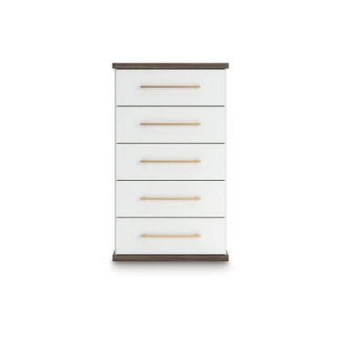 Nendalane Chest of Drawers In White and Brown