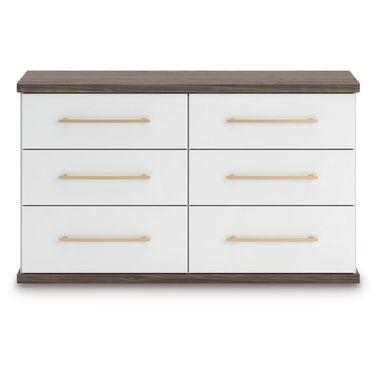 Nendalane Dresser In White and Brown