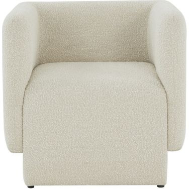 Nene Boucle Barrel Back Chair In Creme