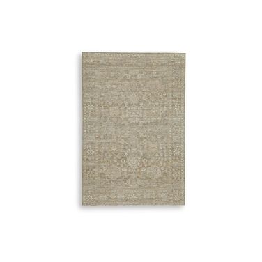 Neroham Medium Rug In Cream and Brown