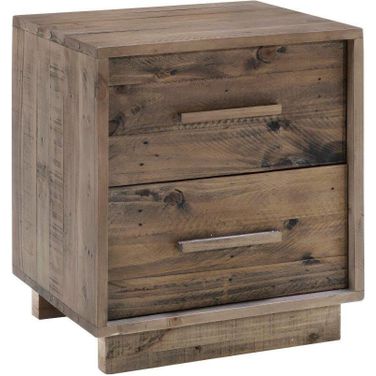 Nevada Nightstand In Dark Driftwood
