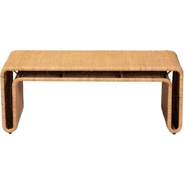 Nevada Rattan Coffee Table In Light Honey