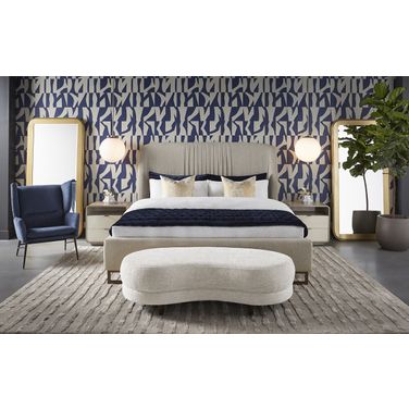 Nevin Bedroom Set In Dove Cream