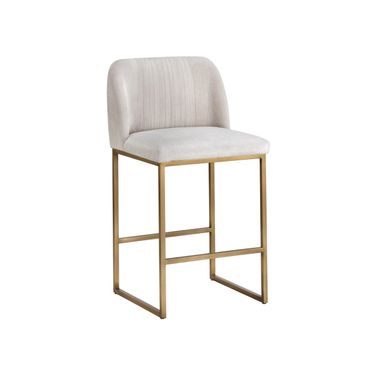 Nevin Counter Stool In Polo Club Muslin