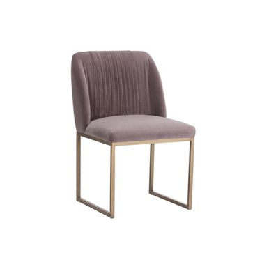 Nevin Dining Chair Set of 2 In Blush Purple
