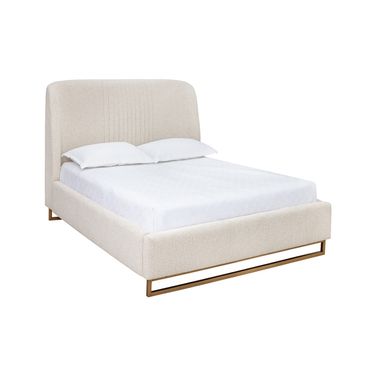 Nevin Queen Bed In Dove Cream