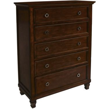 New Classic Furniture Tamarack Chest In Brown Cherry 00 043 070