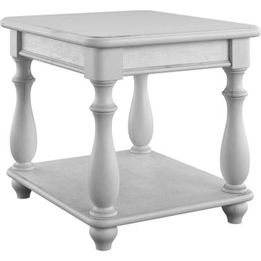 New Haven Square End Table In Oyster Shell
