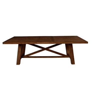 Newberry Rectangular Dining Table In Medium Brown