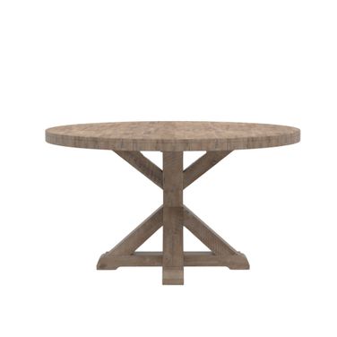 Newberry Round Dining Table In Weathered Natural
