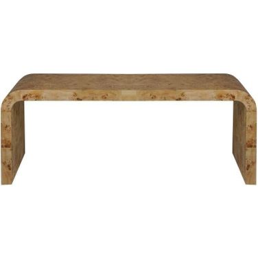 Newbury Light Burlwood Waterfall Coffee Table