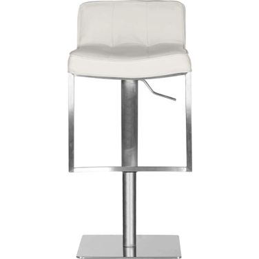 Newman White Swivel Bar Stool