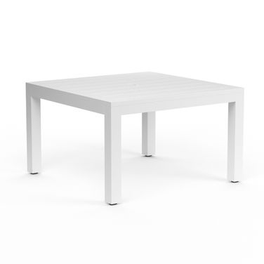 Newport 48" Square Dining Table in Satin White