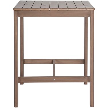 Newport Acacia Wood Outdoor Patio Square Bar Table In Natural