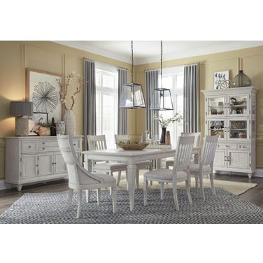 Newport Alabaster Rectangular Extendable Dining Room Set