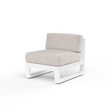 Newport Armless Club Chair in Canvas Natural