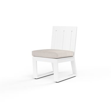 Newport Armless Dining Chair in Canvas Natural