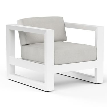 Newport Club Chair in Cast Silver