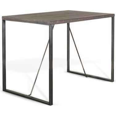 Newport Counter Height Table In Dark Brown