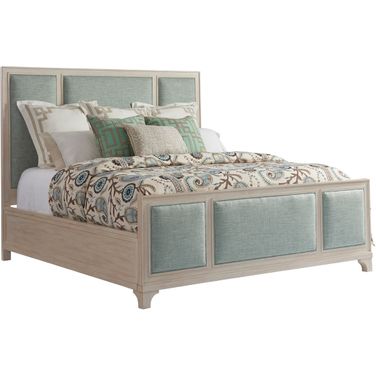 Newport Crystal Cove Upholstered Panel Bed King In Sailcloth