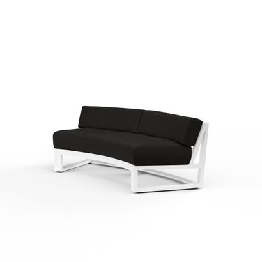 Newport Curved Sofa in Spectrum Carbon