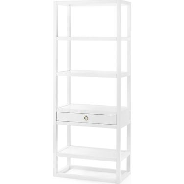 Newport Etagere In White Pearl