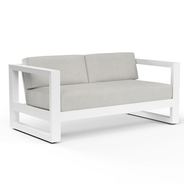 Newport Loveseat in Cast Silver