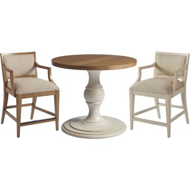 Newport Two-tone Del Mar 36 Inch Pub Table Set
