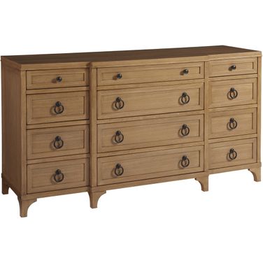 Newport Garnet Breakfront Dresser In Sandstone