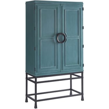 Newport Jade Bar/Chest On Stand In Seaglass