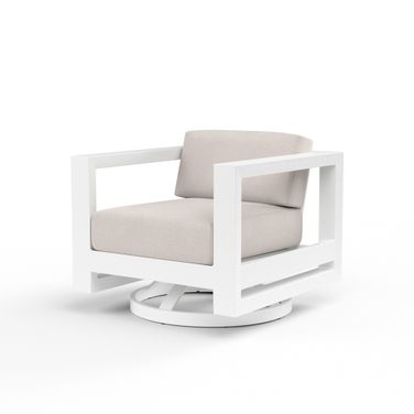 Newport Swivel Club in Canvas Natural