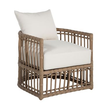 Newport Woven Barrel Chair In Linen Dove