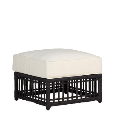 Newport Woven Ottoman In Bali Pearl