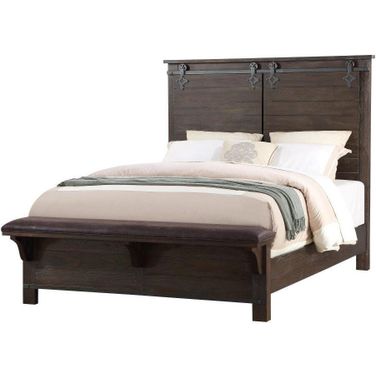 Newton Queen Bed In Cocoa Brown