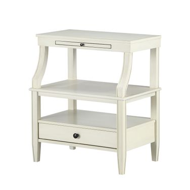 Newton Storage Nightstand In Antique White