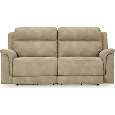 Next-Gen Durapella 2 Seat Power Reclining Sofa Adjustable Headrest In Sand