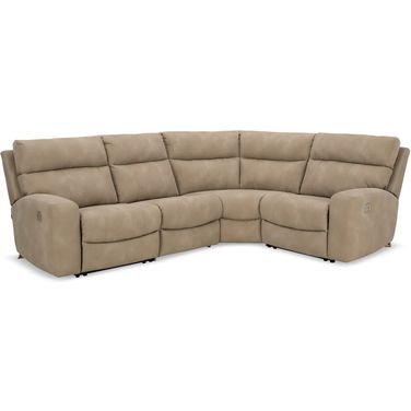 Next-Gen Durapella 4-Piece Power Reclining Sectional In Sand