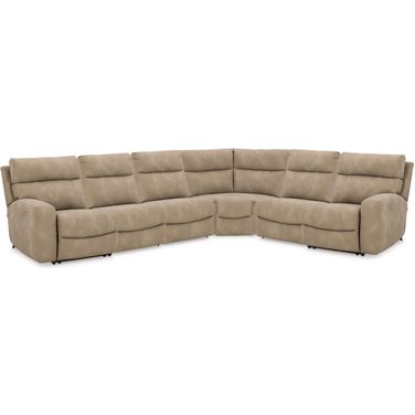 Next-Gen DuraPella 6-Piece Power Reclining Sectional In Sand