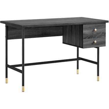 Nexus Office Desk In Black Charcoal
