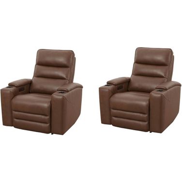 Nexus Power Zero Gravity Recliner P3 Set of 2 In Autumn Umber