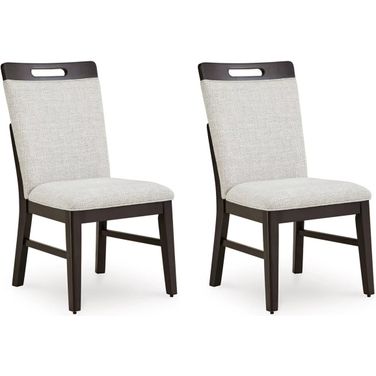 Neymorton Dining Chair Set of 2 In Gray and Brown