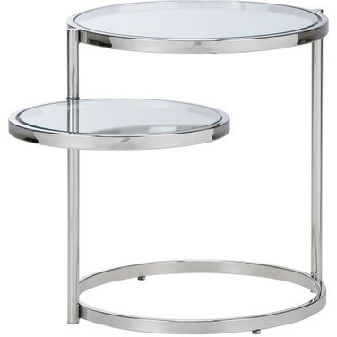 Nickel Shelfie Table In Silver
