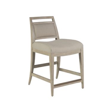 Nico Upholstered Counter Stool In Bianco