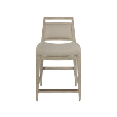 Nico Upholstered Counter Stool In Bianco
