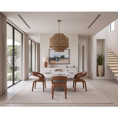 Nicolette 55 Inch Marble Look Dining Room Set In Light Grey