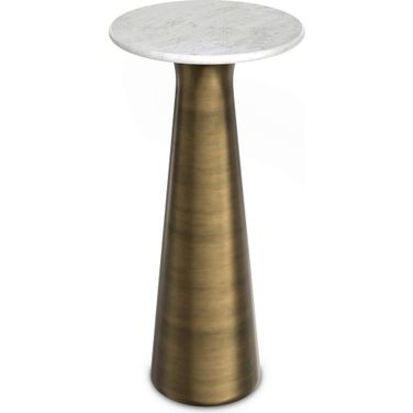Nicollette Side Table In Antique Brass