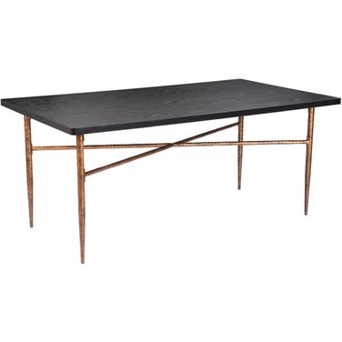 Nida Dining Table In Black and Bronze