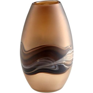 Nina Amber Swirl Medium Vase