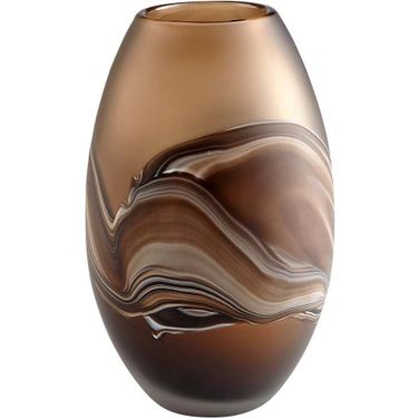 Nina Amber Swirl Small Vase